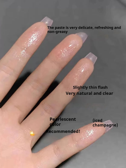 KAXIER High Gloss Stick Highlighter Blush — Waterproof Shimmer Face Contour Illuminator & Brightening Rouge