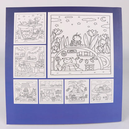 Coloring Books for Adults and Teens, Cute Puppies Cartoon Designs for Relaxation, Cozy Hygge Moment Coloring Fun