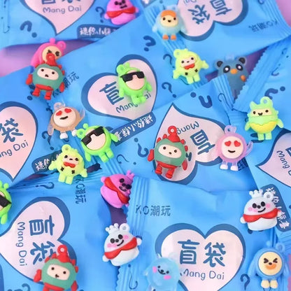 Cartoon Kapibara Miniature Supermarket Food Animal Random Style Model Ornaments Kids Gift