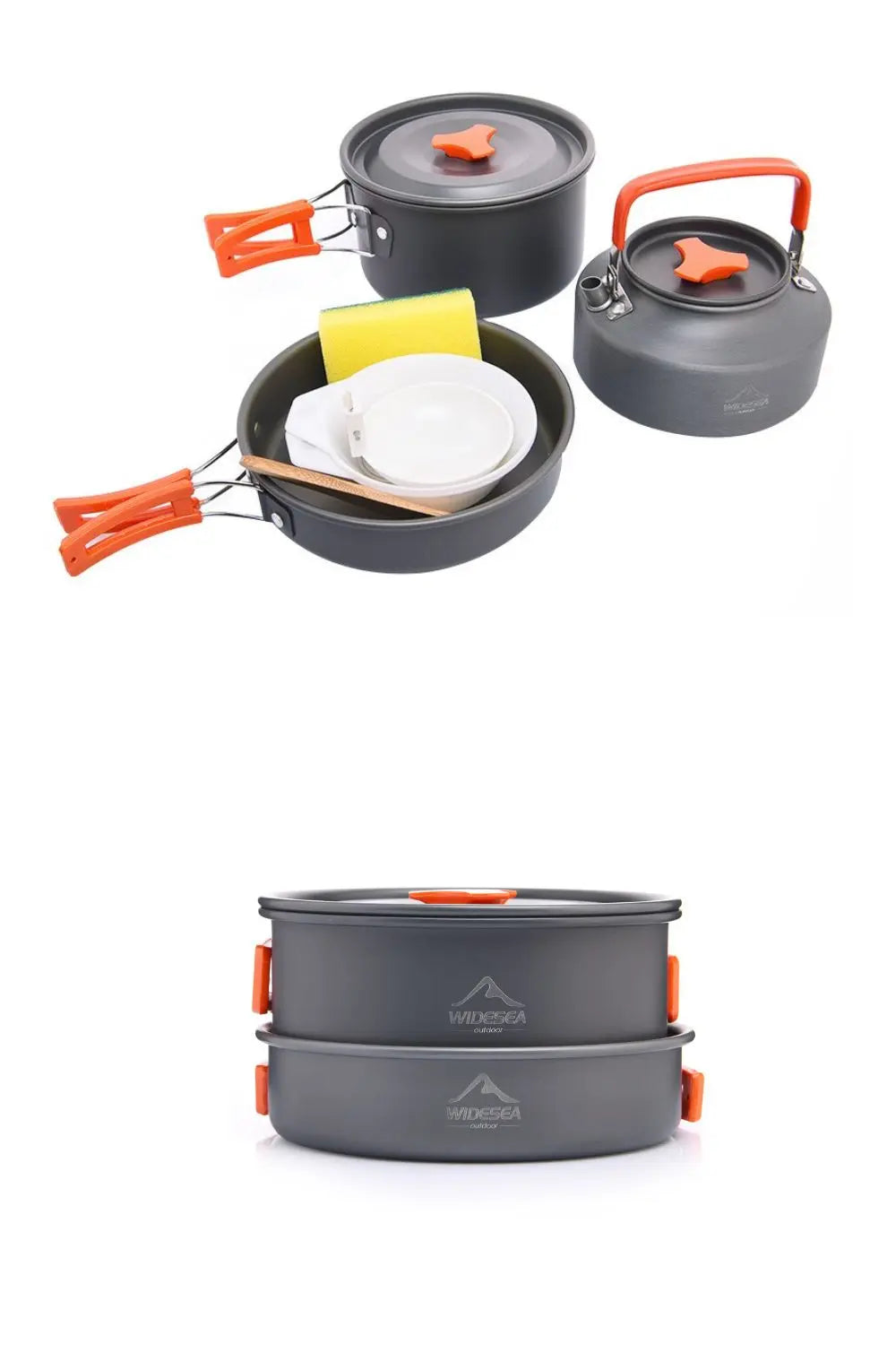 Widesea Camping Cookware Set – Lightweight Outdoor Pots & Tableware for Hiking, Picnic & Travel
