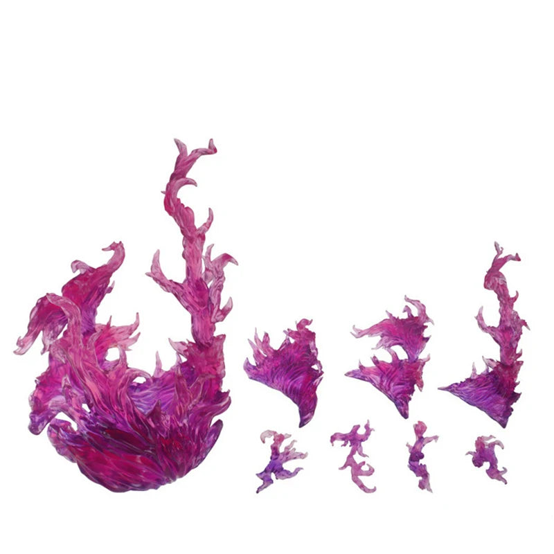 Ice & Whirlwind Flame Special Effects Scene — Luffy, Ace & Bakugou Action Figure Display Toys