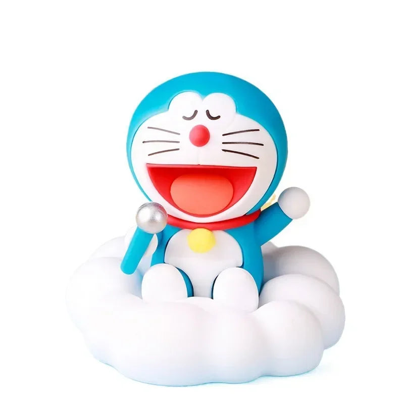 Doraemon Night Tour Starry Sky Anime Figure – Kawaii Cartoon Model Toy Car Ornament & Desktop Decor, Birthday Gift Collectible Doll
