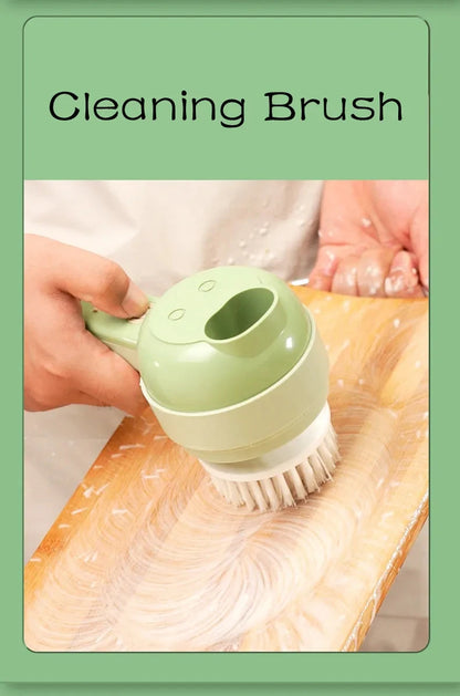 4-in-1 Electric Vegetable Cutter – Handheld Wireless Food Chopper, Garlic Masher & Meat Grinder