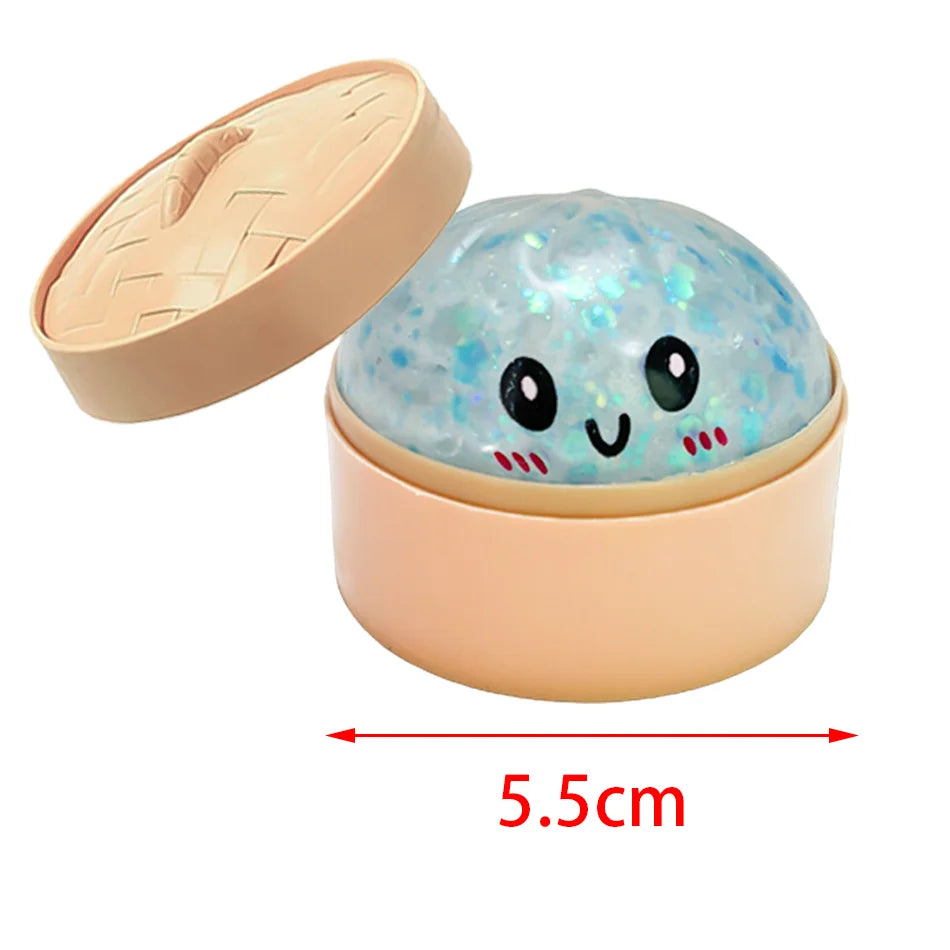 Blueberry Squeeze Sensory Stress Ball - Slow-Rebound Silicone Massage & Relaxation Toy