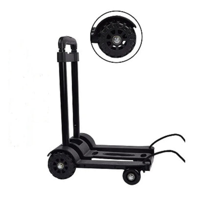 2/4-Wheeled Small Truck with Foldable Pull Rod – Portable Grocery, Luggage & Household Shopping Cart