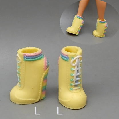 Little Kids 25CM Winter Doll Shoes – Boots & High Heels Accessories, Perfect Birthday Gift for Girls