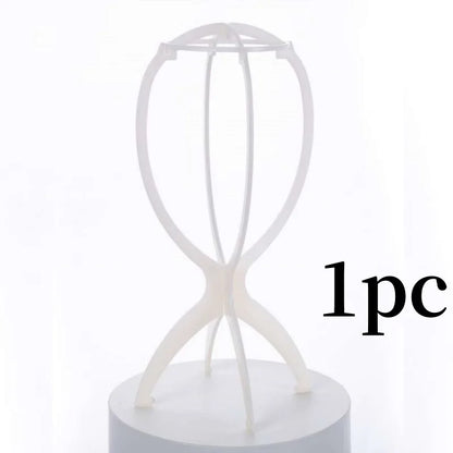 10Pcs Wig Stand Set - Portable Plastic Wig Cap Holder for Home, Salon & Travel Use