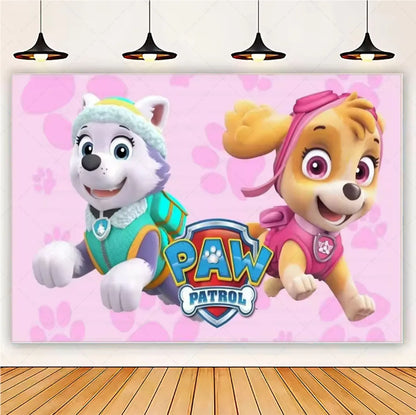 PAW Patrol Skye Pink Birthday Party Decorations Set – Foil Balloon Backdrop, Disposable Tableware & Baby Shower Supplies for Girls Kids Gifts