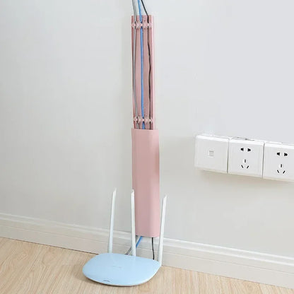 Wire Cover Wall Organizer - Nail-Free Network Cable Routing Device, TV Cable Cover Trough, Invisible Shielding for Power Cords