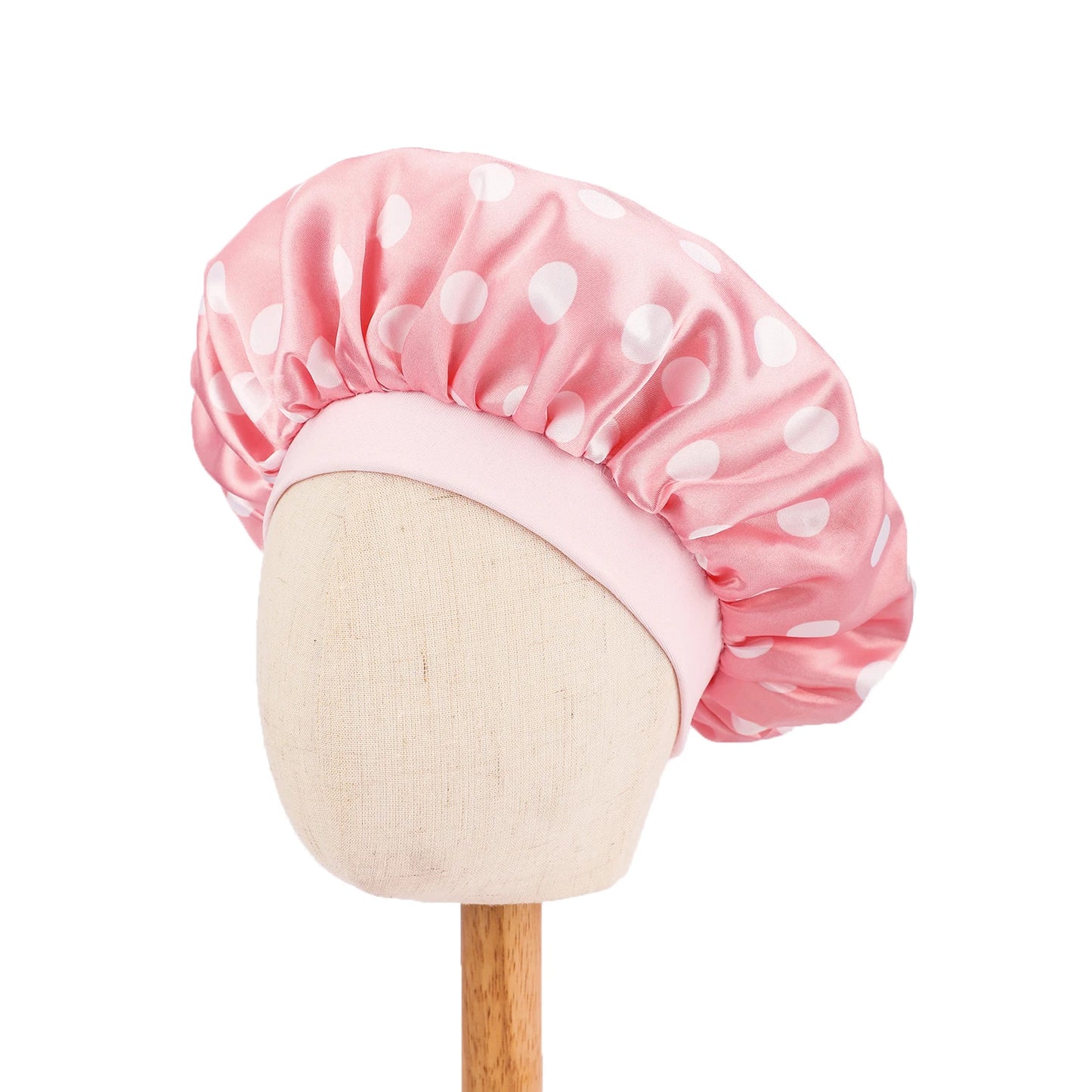 African Print Kids Satin Bonnet - Adjustable Ankara Sleep Cap for Babies & Children, Silk Shower Hat