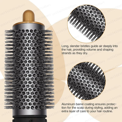 Hair Styler Nozzle for Dyson Airwrap HS01/HS05 & Sencicimen X9 – Multi Hair Curler & Smoothing Brush Attachment