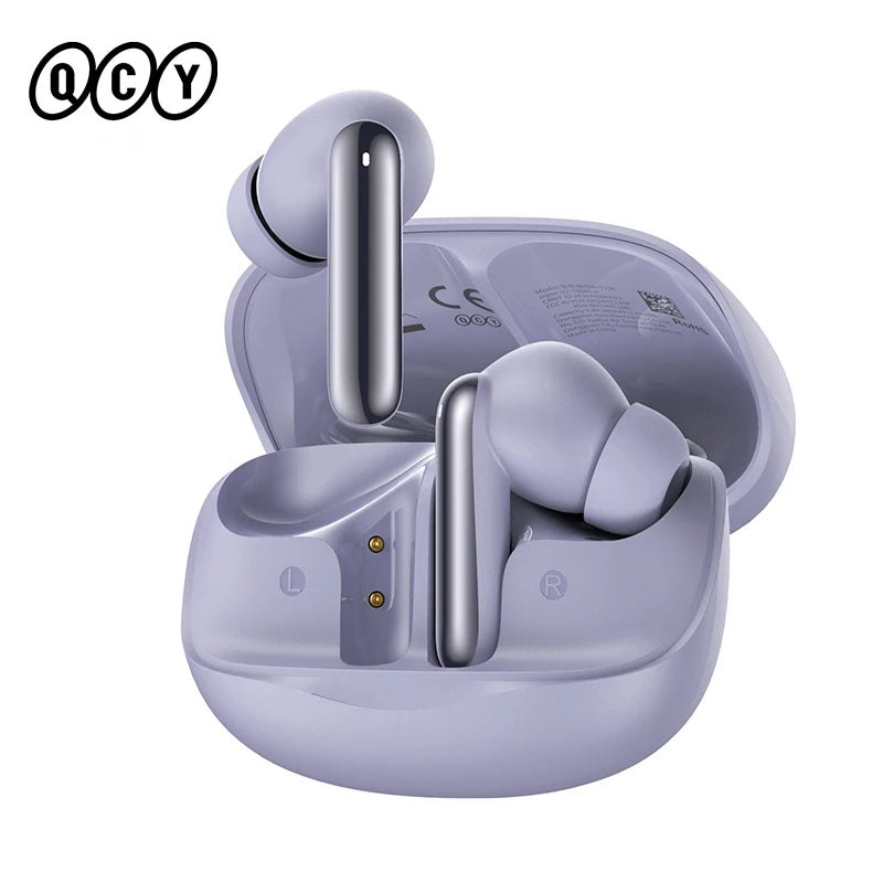 QCY Melobuds N50 Wireless Earphones – Bluetooth 5.4, ANC, 6-Mic Clear Call, Multipoint Connection Earbuds