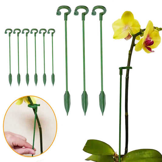Reusable Plastic Plant Supports - Flower & Vegetable Fixing Brackets for Garden Stems (2/5/10 PCS)