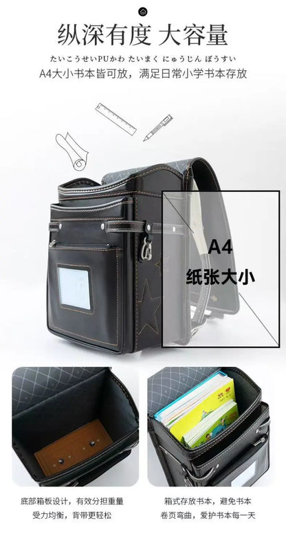 Fashion School Backpack for Boys & Girls – Japanese Style Large Capacity Kids Student Book Bag