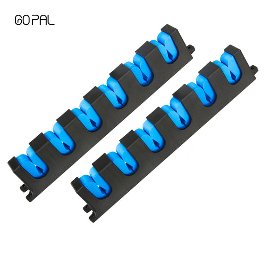 Go Pal RR1 Fishing Rod Holder - 6 Rod Horizontal & Vertical Wall Mount Storage Rack for Fishing Gear