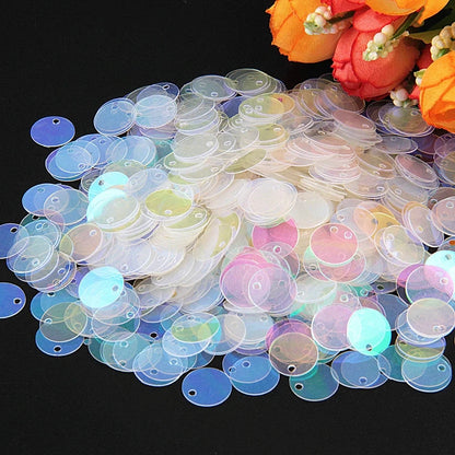 Large Round Flat Sequin Paillettes 10–30mm Loose Glitter Sequins for DIY Crafts, Kids Dance & Decoration 10g Pack