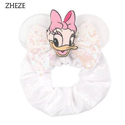 Velvet Mouse Scrunchies - Cute Elastic Ponytail Holders & Hair Accessories for Girls