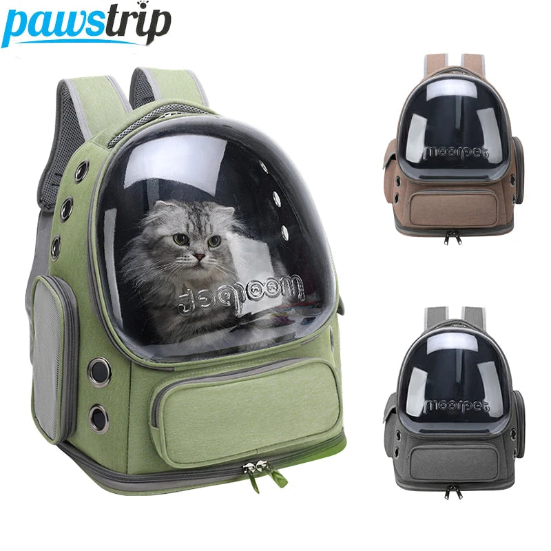 Transparent Pet Cat Carrier Bag - Outdoor Travel Backpack for Cats and Small Dogs, Breathable Carrying Bag, Pet Supplies