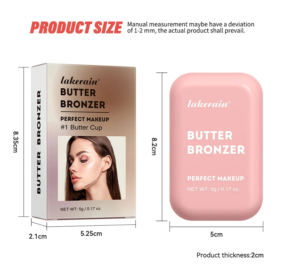 Professional Makeup Powder Blush - 12HR Wear, Vegan Formula, Pink Cream Blusher Palette for Face Cosmetics