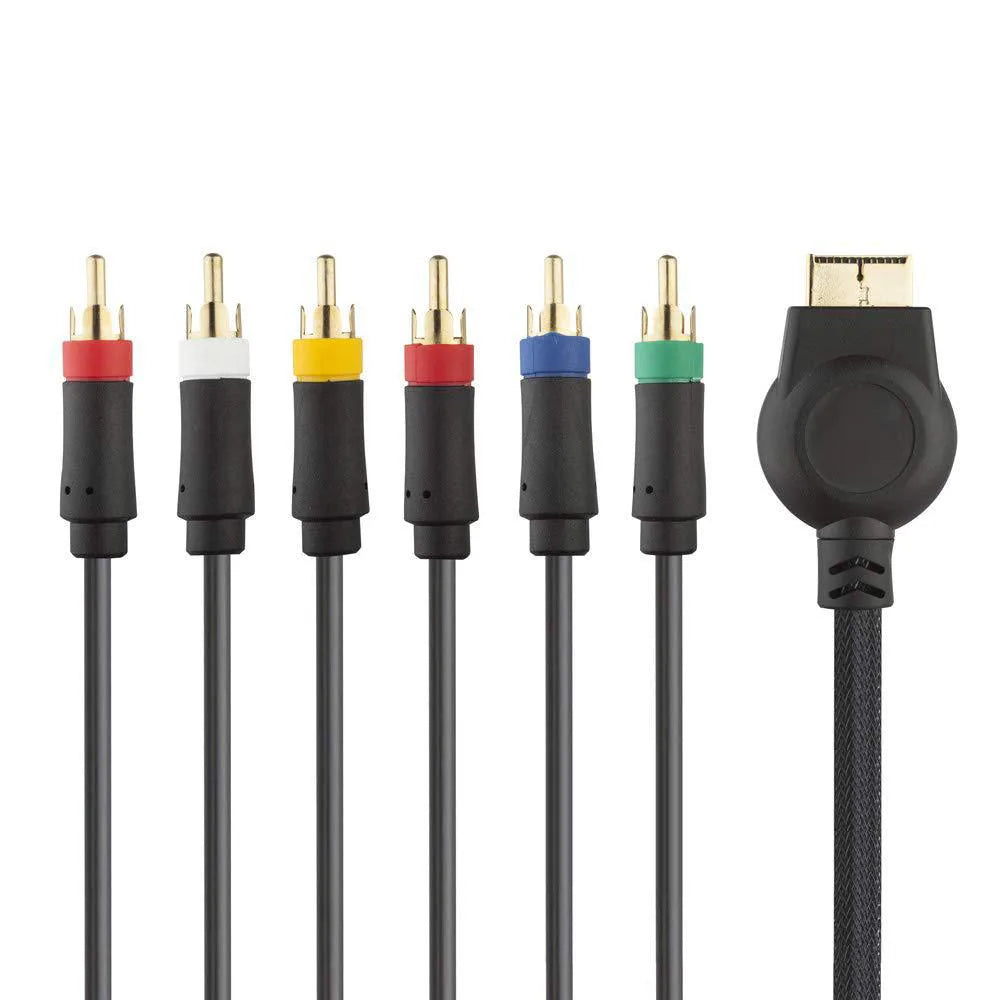 Sony PlayStation PS1/PS2/PS3 AV Cable 1.8M – Gold Plated YPbPr RCA Audio Video Cord for Game Console Connection