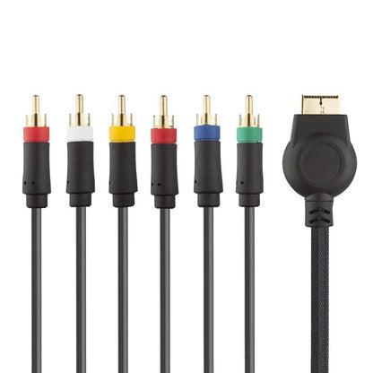 Sony PlayStation PS1/PS2/PS3 AV Cable 1.8M – Gold Plated YPbPr RCA Audio Video Cord for Game Console Connection