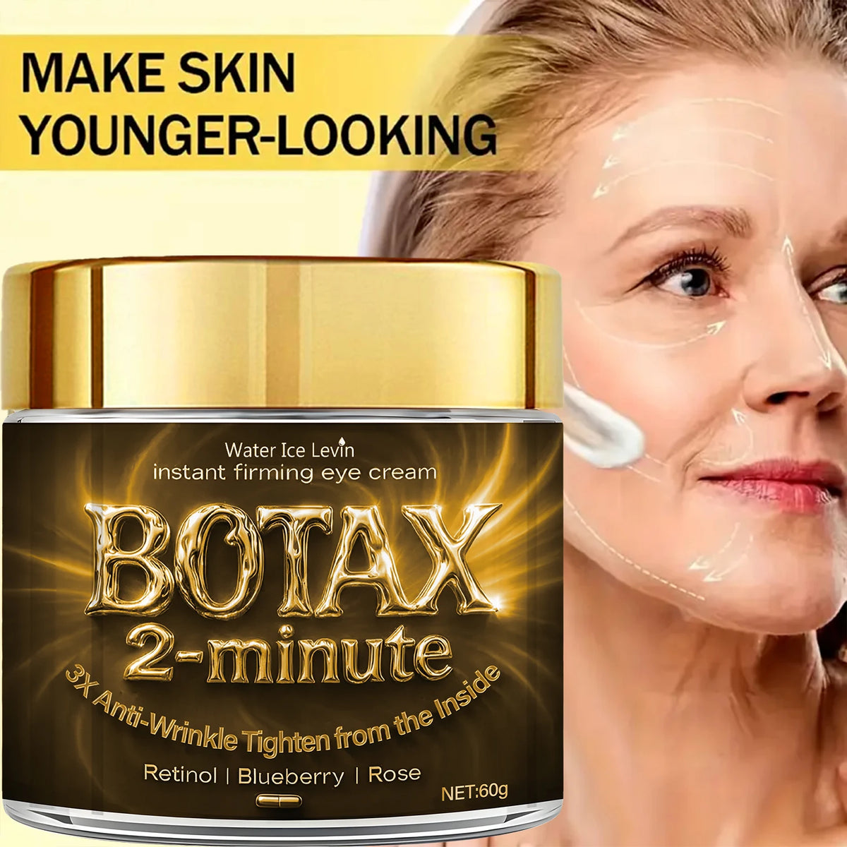 Retinol & Bee Venom Firming Face Cream - Instant Moisturizing & Wrinkle-Tightening Skincare Treatment