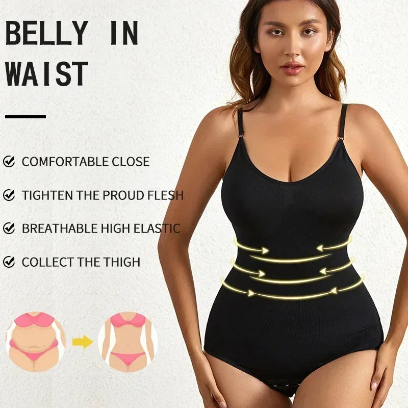 Women's Seamless Shaping Bodysuit - Tummy Control, Butt-Lifting Full-Body Shapewear Brief
