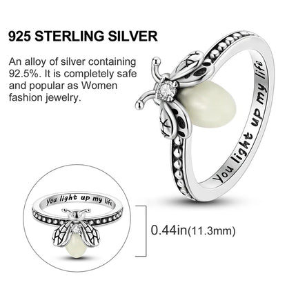 Glow-in-the-Dark Firefly Rings for Boys & Girls - DIY Animal Jewelry Accessories, Summer Gift for Women