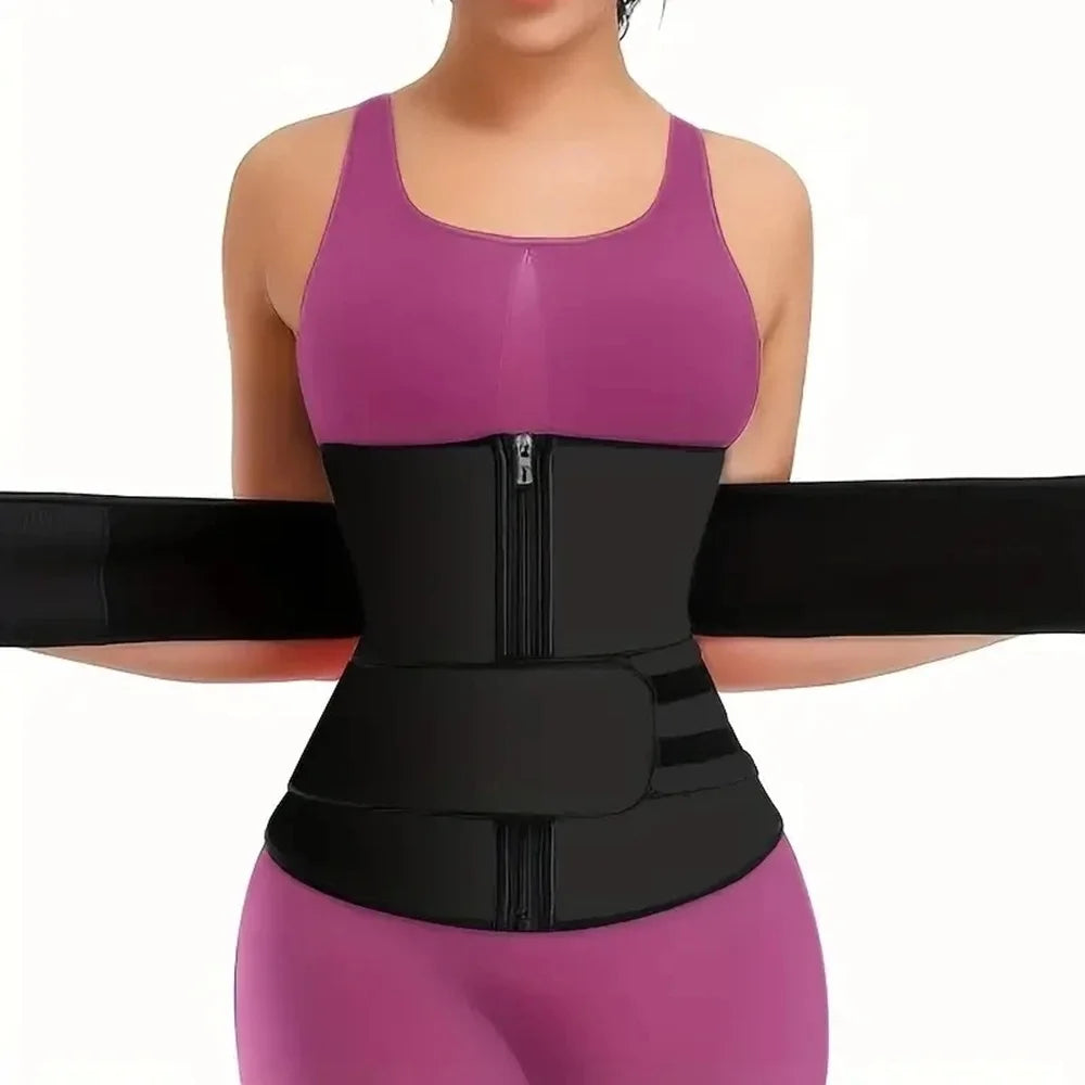 Waist Trainer Fitness Belt - Sweat Trimmer Body Shaper for Workout Support, Waist Shaping & Everyday Shapewear