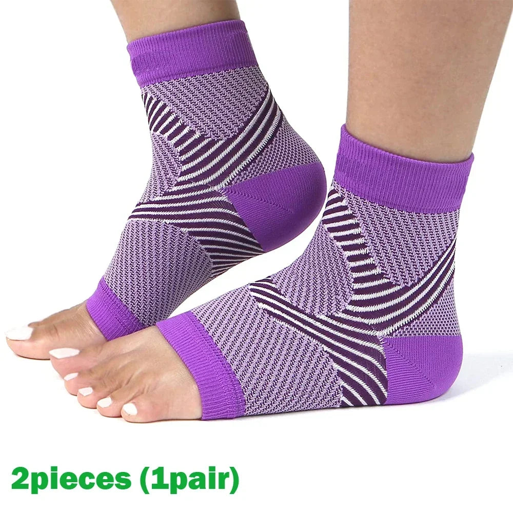 Plantar Fasciitis Night Splint Socks - Compression Heel Support for Foot and Heel Pain