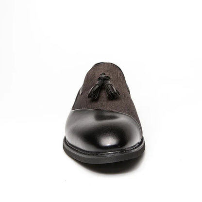 Men’s Business Dress Loafers – Elegant Slip-On Formal Casual Shoes, Tassel Leather Wedding & Party Evening Footwear Fashion