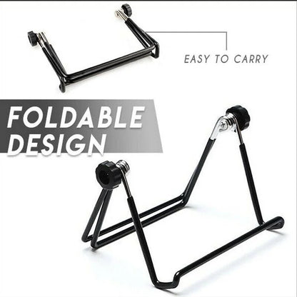 Universal Metal Tablet Holder Stand – Foldable Adjustable Desk Mount for Samsung Galaxy Tab S9, S8, Tablets & Phones Flexible Support Bracket