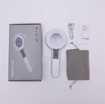 Portable Wood’s Lamp Skin Analyzer – UV Facial Beauty Diagnostic Device for Dermatology Testing & Skin Examination Salon Tool