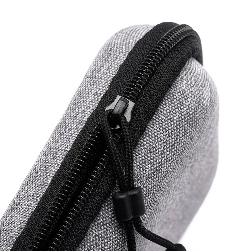 Portable Shockproof Headphone Case – Hard Shell Earphone Bag for Headset, Memory Card & USB Cable Storage