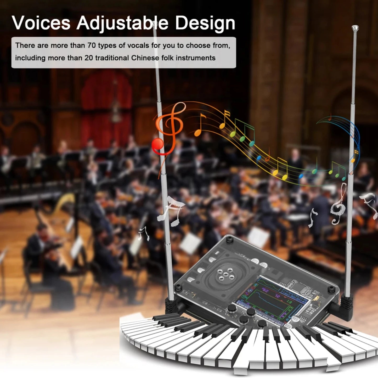Theremin Musical Instrument – Fun & Novel Geek Gadget, Unique Gift for Boyfriend & Music Lovers