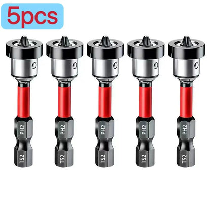 5–60PCS PH2 Magnetic Impact Driver Bit Set – Alloy Steel Cross Screwdriver Bits for Drill & Screw Driving Non-Slip Tool Kit