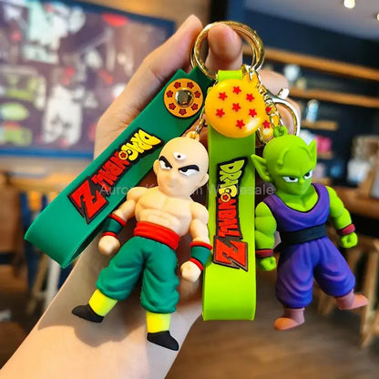 Dragon Ball Z Keychain – Super Saiyan Goku, Bulma, Broly, Piccolo & Majin Buu Car Pendant Toy Gift for Kids