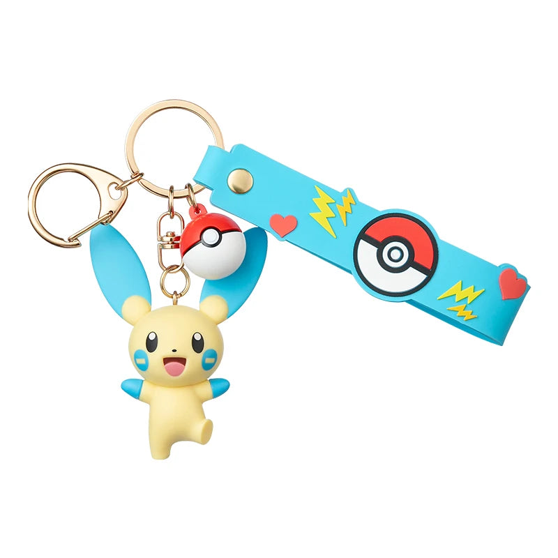 Genuine Pokémon Keychain Figures – Morpeko, Gengar, Meowth, Cubone & Jigglypuff Anime Action Toy Keyring Fragrance Pendant Gift