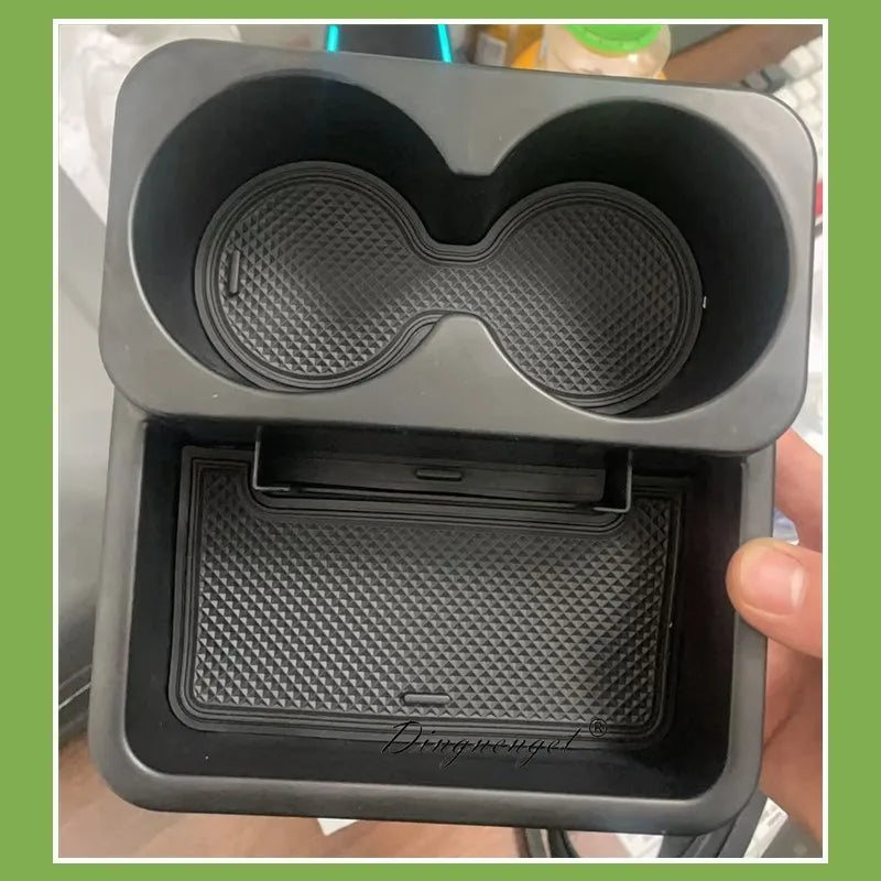 Car Center Console Storage Box with Cup Holder – Multifunctional Organizer for 1998–2018 Suzuki Jimny MT