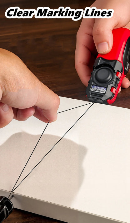 Woodworking Carpenter Scriber & Ink Marker Tool - 50M Chalk Line for Precise Woodworking Layout & Drawing