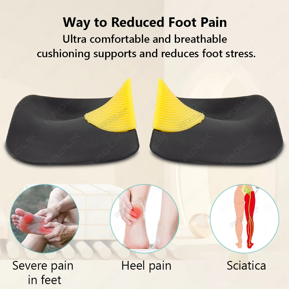 Orthopedic Arch Support Insoles - Lightweight TPU Adjustable Insoles for Flat Feet
