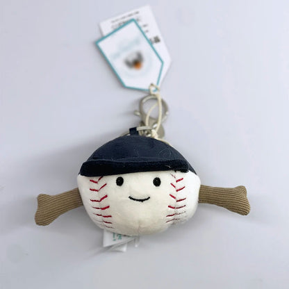 Cute Golf Ball Plush Keychain - Grape Jellyfish Hippo Elephant Bag Charm Mini Plush Toy Collection