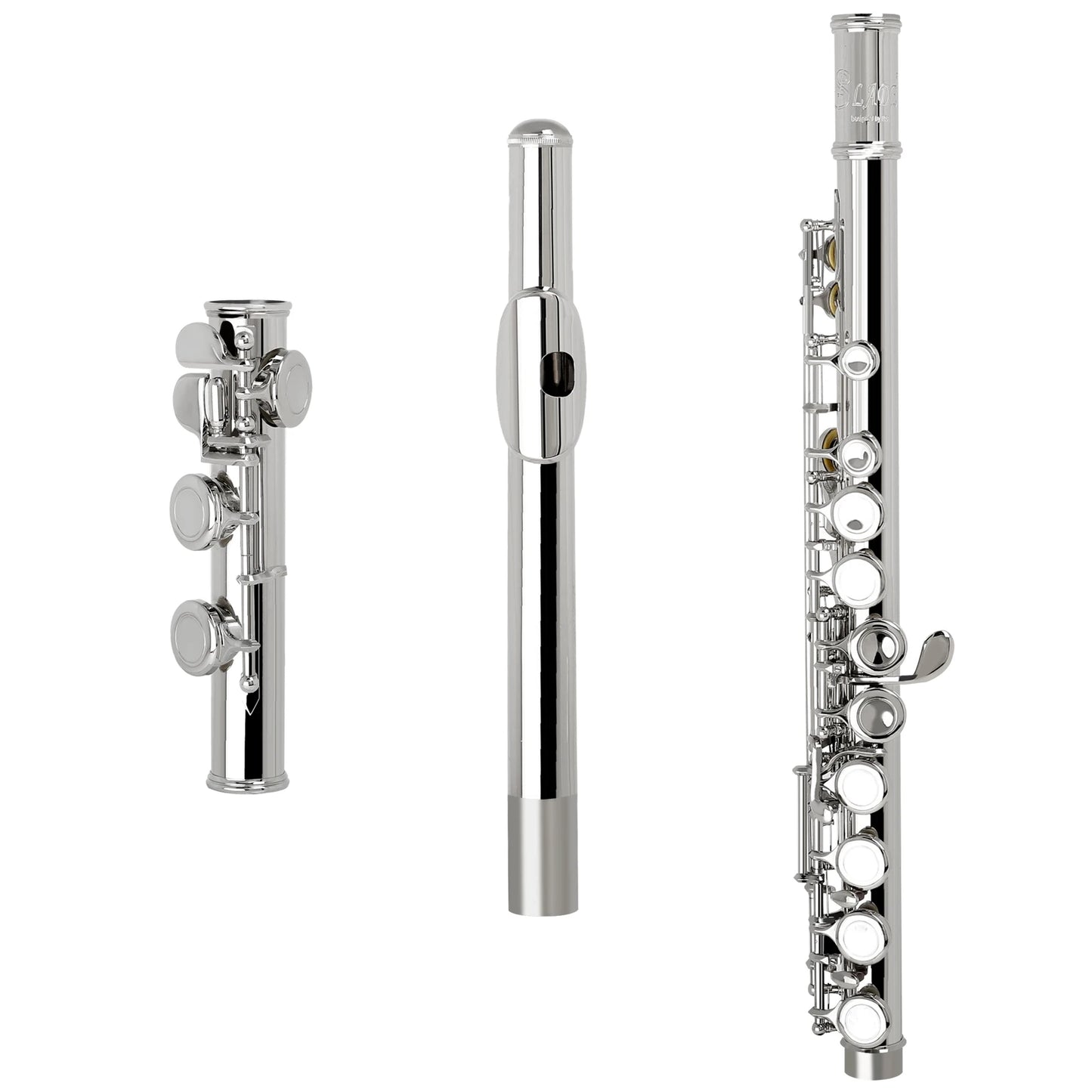SLADE 16 Closed/Opened Hole C Key Professional Transverse Flute – Concert Musical Instrument with Box, Cleaning Cloth, Stick & Gloves
