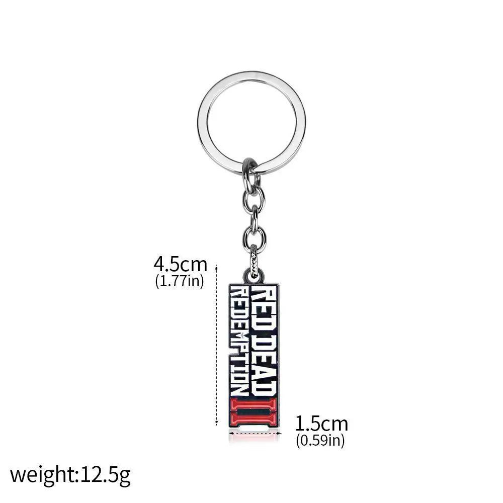 Red Dead Redemption 2 Arthur Morgan Revolver Keychain - Game-Inspired Bag Charm and Cosplay Gift for Fans