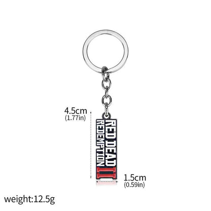 Red Dead Redemption 2 Arthur Morgan Revolver Keychain - Game-Inspired Bag Charm and Cosplay Gift for Fans