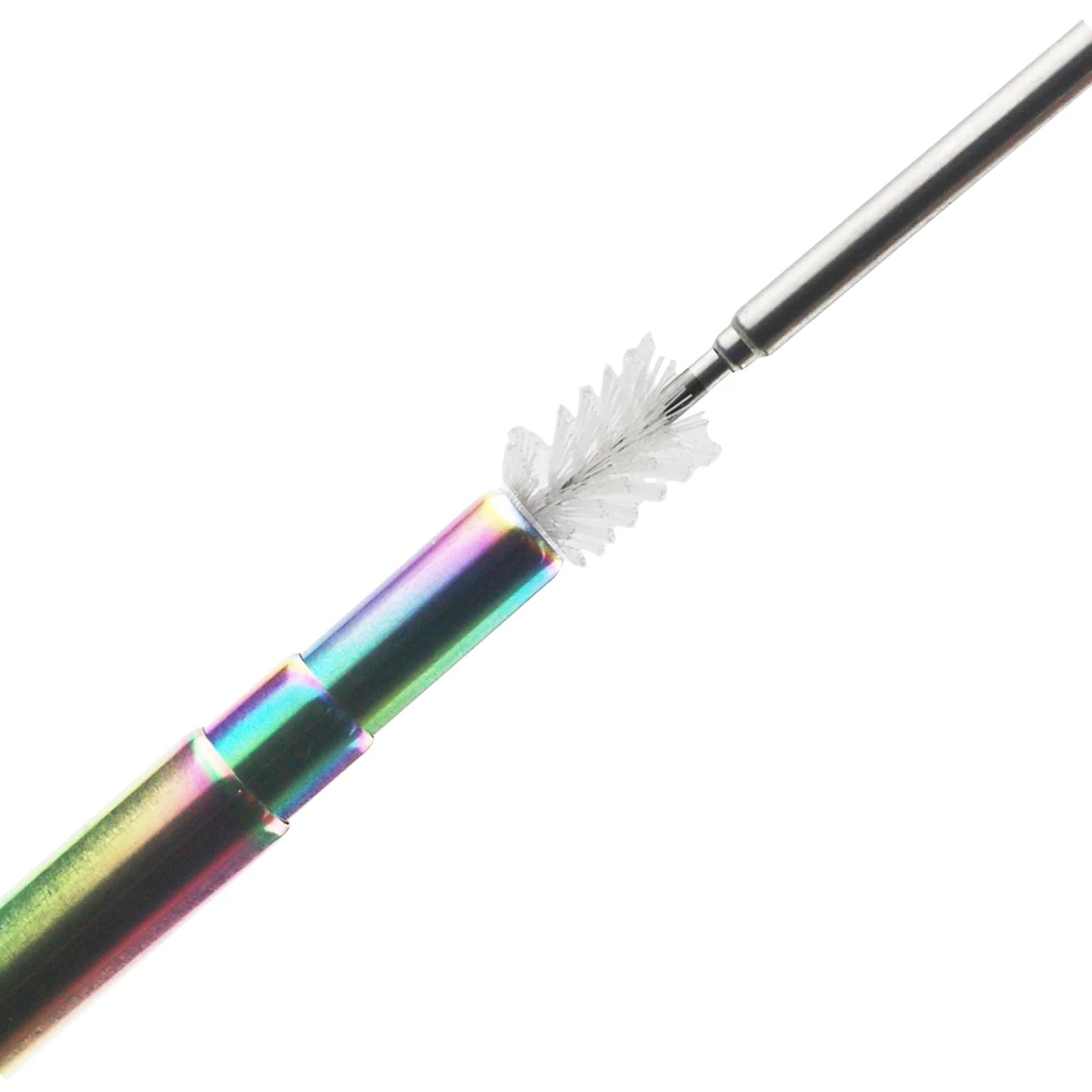 Reusable Telescopic Stainless Steel Straw Set - Collapsible Metal Straw with Cleaning Brush & Carry Case, Portable Drinking Solution
