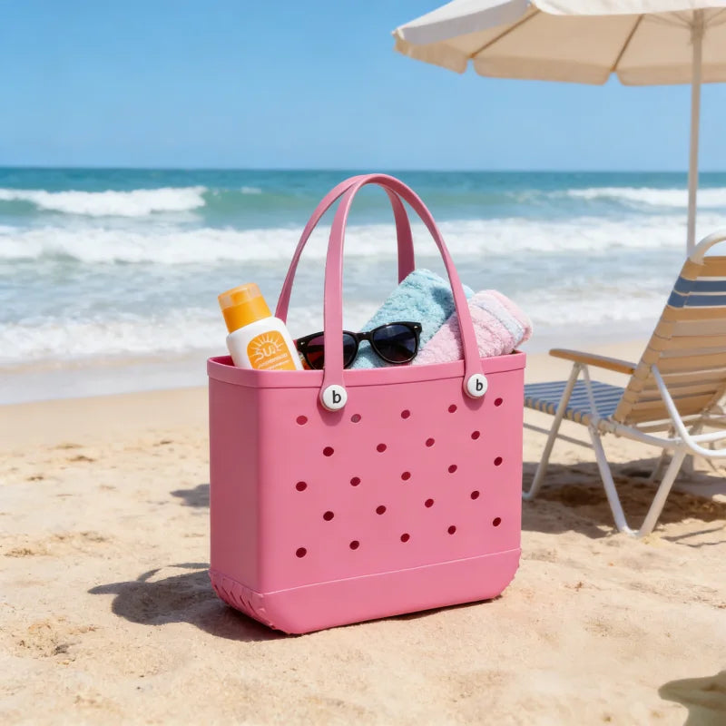 Waterproof Multi-Use Storage Bag – Makeup Organizer, Shopping & Gym Tote, Camping & Picnic Basket, Home & School Pouch for Women