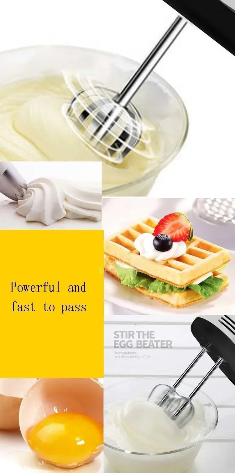 7-Speed Mini Electric Handheld Mixer – Multifunctional Blender & Egg Beater for Baking, Cream & Dough