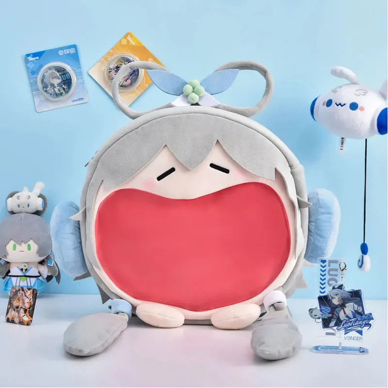 Y2K Japanese Cartoon Plush Backpack – Kawaii Harajuku Anime Ita Bag, Student Schoolbag & Women’s Shoulder Cosplay Knapsack
