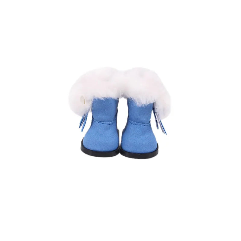 5CM Doll High-Top Boots – PU Shoes for 14.5" American & Paola Reina Dolls, 1/6 BJD Blythe & EXO Doll Accessories